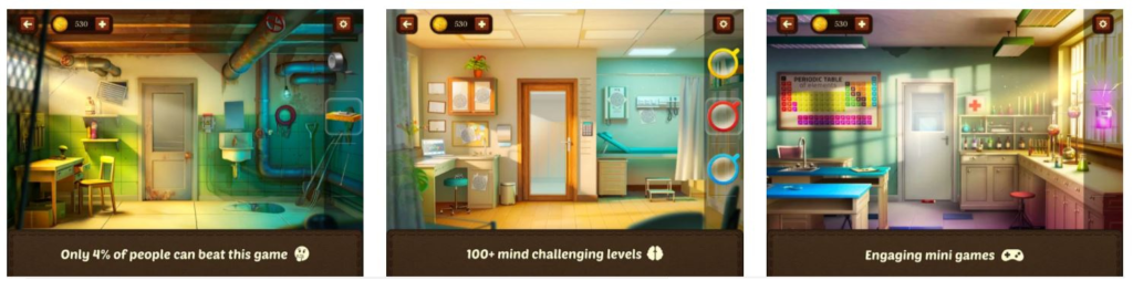 100 Doors Games App Inner Images
