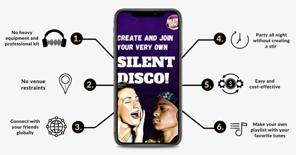 Features of Silent Disco Club