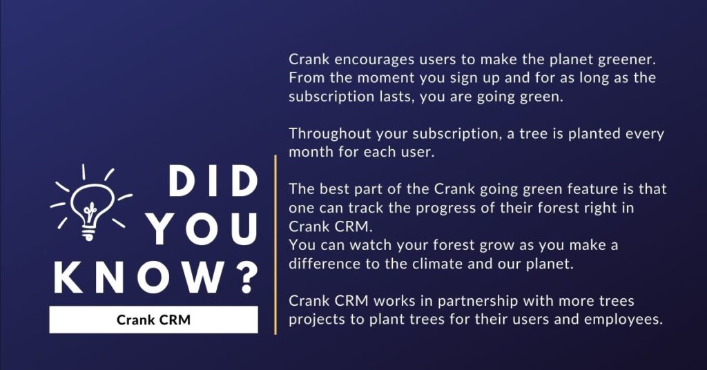 Did you know fact about CrankCRM