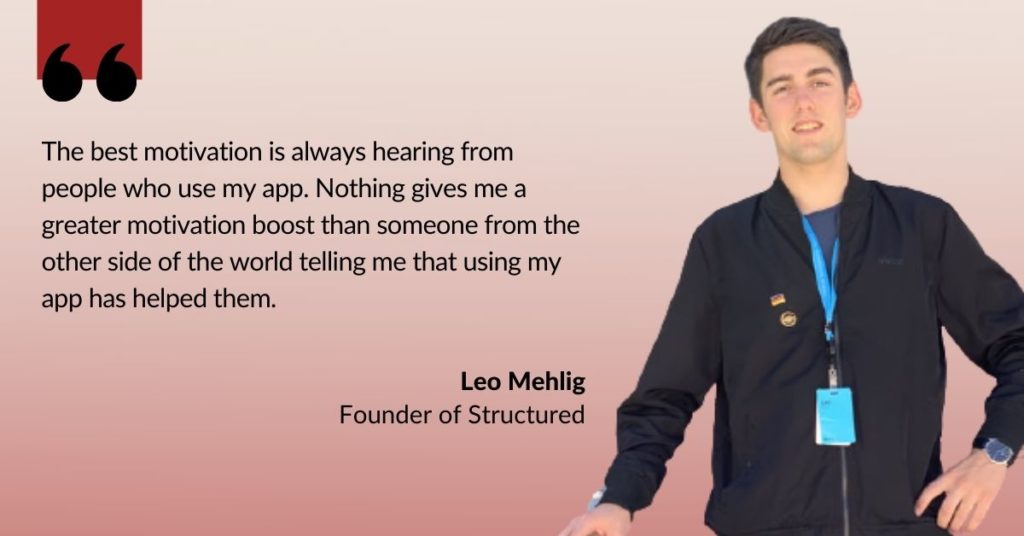 Leonard
 Mehlig Quote - CEO - Structured App 