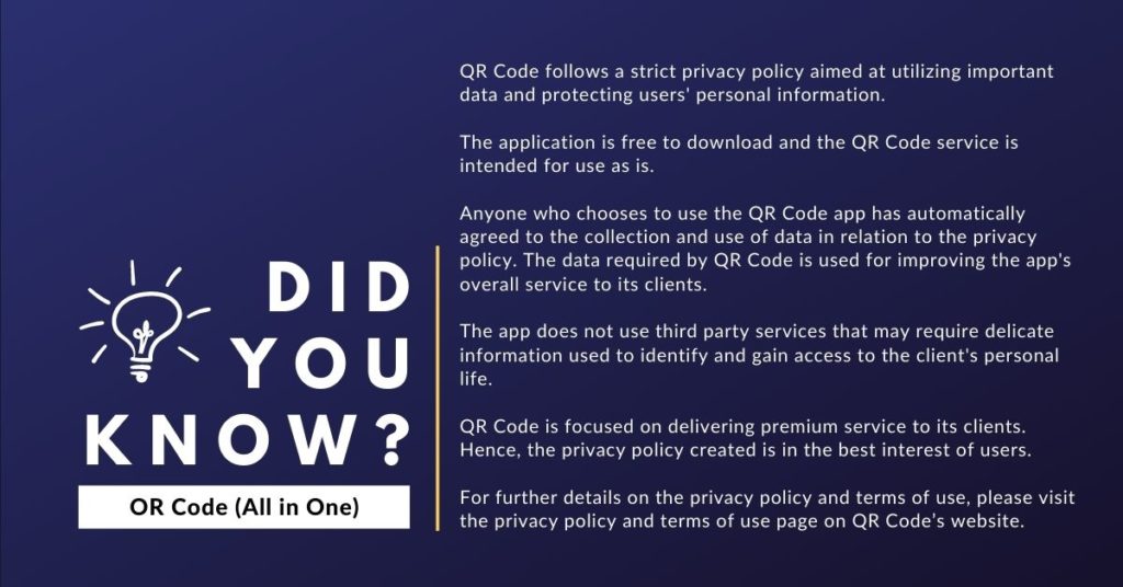 Special Fact about QR Code - All in one App