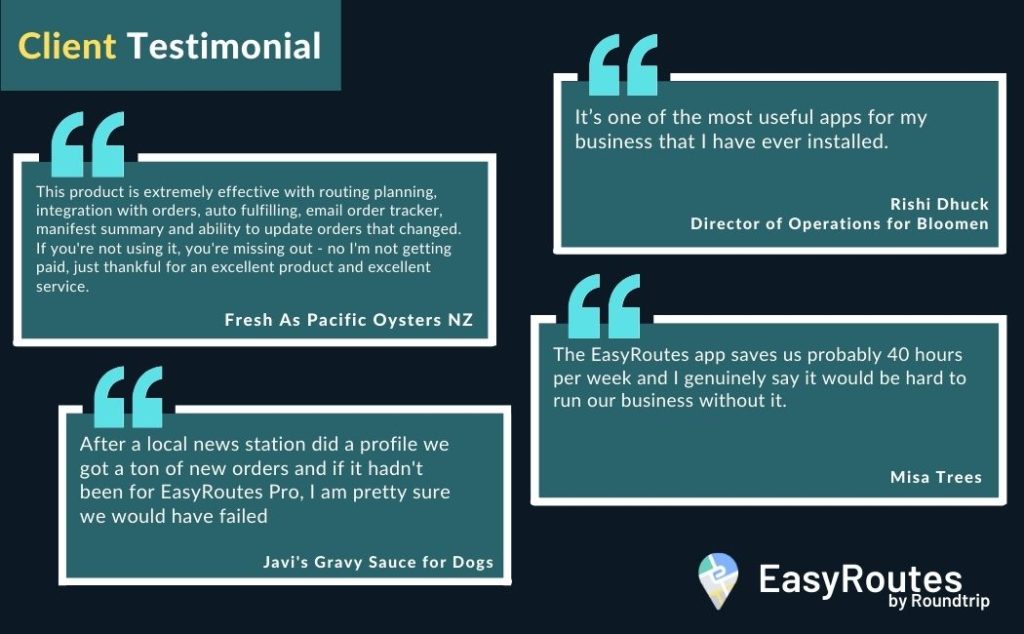 EasyRoutes User reviews