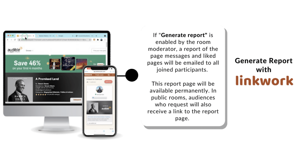 Generate report with Linkwork