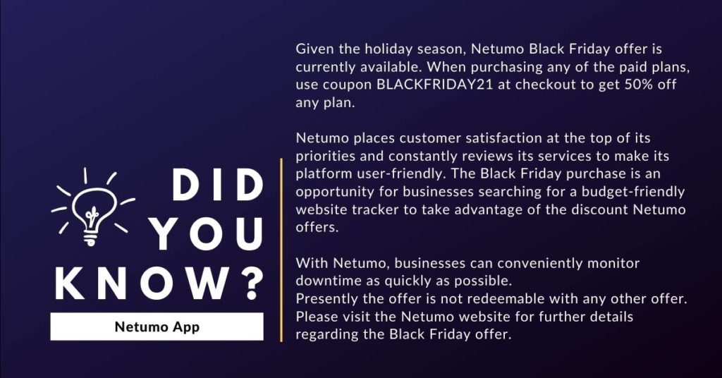 Special Offer by Netumo App