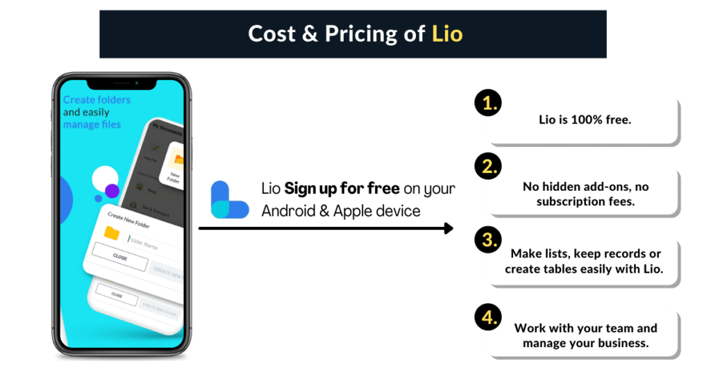 Cost and Pricing of Lio