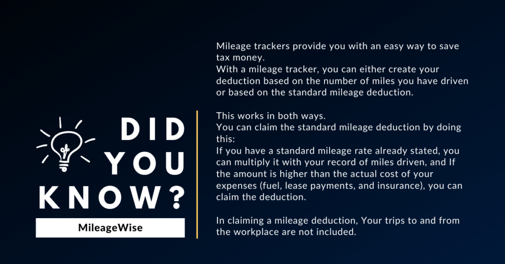 Did You Know fact about MileageWise App