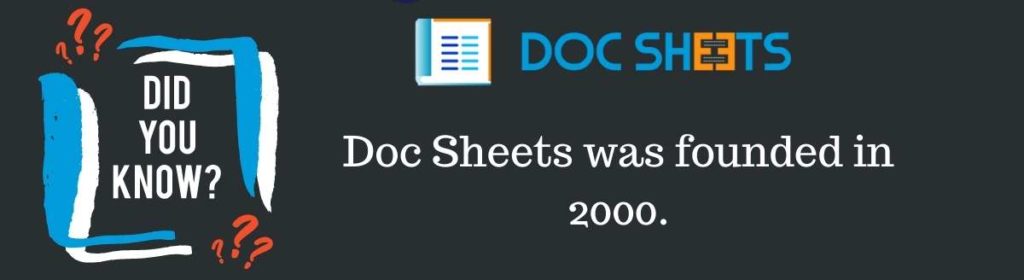 Did you know Doc Sheets