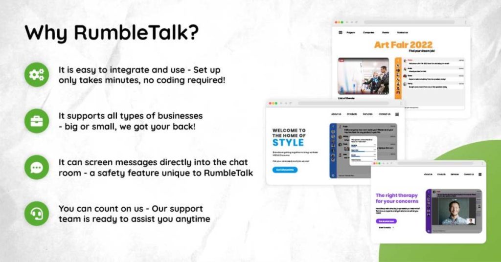 Online group chat  Rumbletalk, chat for live events and websites