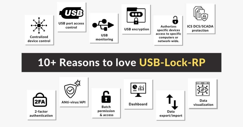 Main Features of USB Lock RP