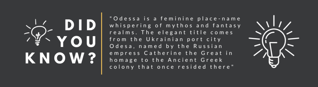 Odessa did you kno