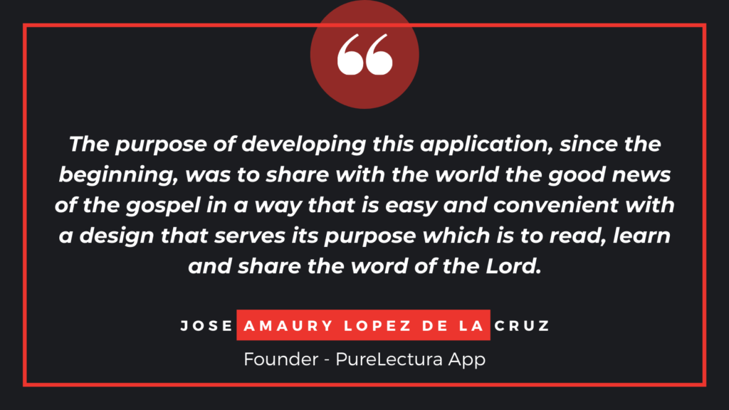 Jose Amaury Lopez De La Cruz Founder -  PureLectura App 