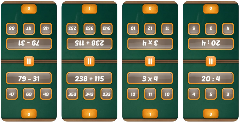 Math Duel App Interface Images