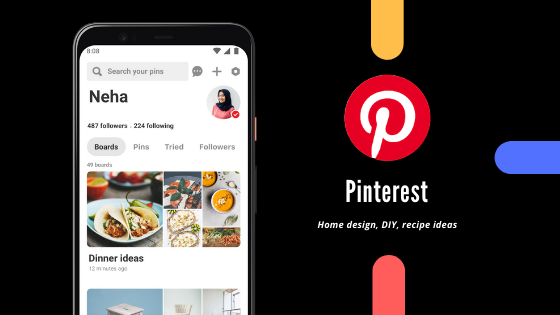 Pinterest App Image - Best Social Media Apps