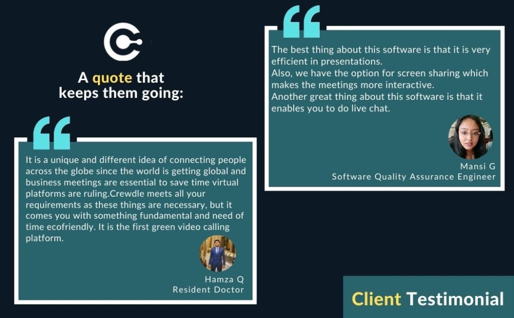 Crewdle user testimonials