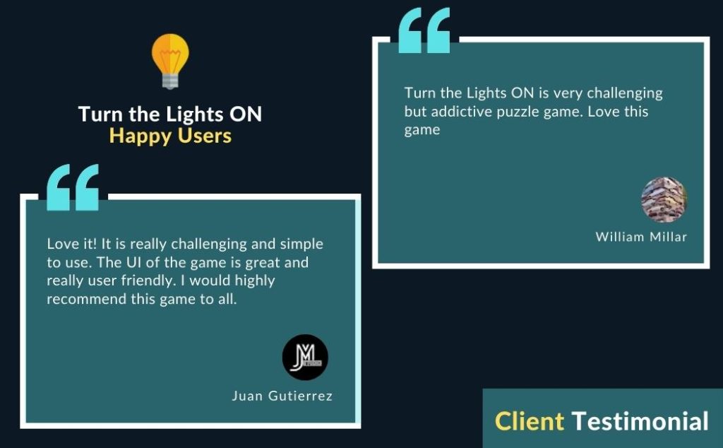 Turn the lights ON User Reviews