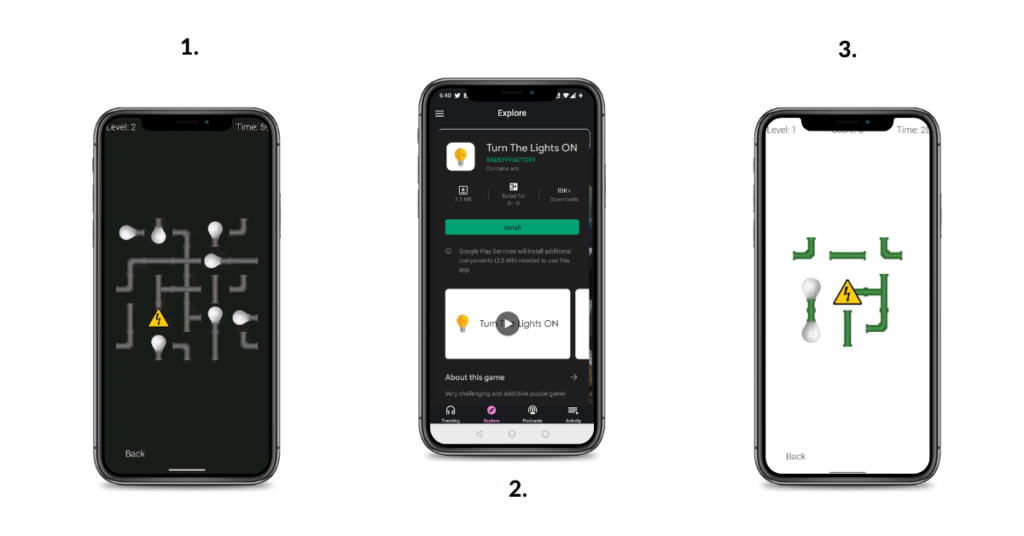 Turn the lights on app