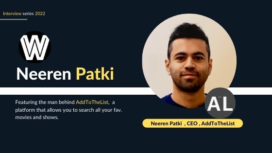 Neeren Patki CEO AddToTheList
